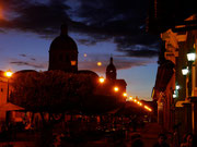 view of the Cathedral of Granada at night - Granada, Nicaragua