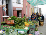 Fruit and Vegetable street market at Cerro Alegre - Valparaiso, Chile