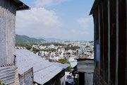 view of Nha Trang, Vietnam from Long son White Buddha
