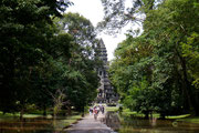 view from the back entrance to Angkor Wat