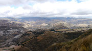 view of the surrounding area from the Quilotoa Volcanic Crater, Ecuador