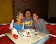 Medellin, Colombia with our wonderful CS host Paula Arcila having dinner at a fabulous vegetarian restaurant! (Sep 2012)
