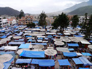 The famous Saturday market in Otavalo, Ecuador