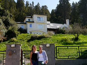 outside our host Lily's house, Bariloche, Argentina