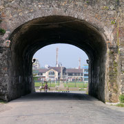view from inside the walls towards Galle Cricket Club