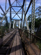 crossing the frontera between Panama and Costa Rica on the carribean coast side!
