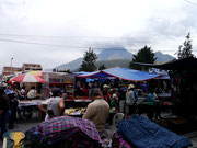 The famous Saturday market in Otavalo, Ecuador