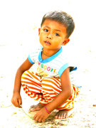 young Khmer boy posing for photo...