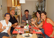 Maria "Sol" Schalter in Buenos Aires, Argentina - having a sushi feast Fudgie and I made (Mar 2012)