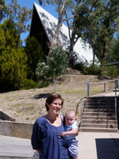 Deborah visiting the school she taught at in Australia - Timbertop (Geelong Grammar School), Victoria, Australia