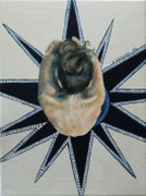 De sterren 2018, olieverf op linnen, 30x40cm, prijs 500,00