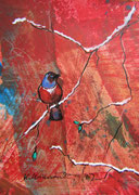 zonder titel 2017, acryl en inkt op papier 9x13cm, NIET BESCHIKBAAR