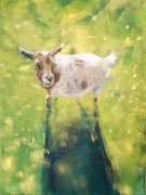 Geit 2018, acryl op linnen, 30x40cm, VERKOCHT