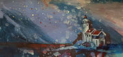 Paard van Marken, acryl en inkt op papier, 20,5x9,5cm, prijs 70,00e  (incl. passe-partout 29,7x21cm)