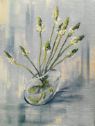 Lich blauw 2020, olieverf op linnen, 30x40cm, prijs 300,00 