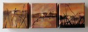 acryl op canvas, 3x  10x10cm, VERKOCHT 