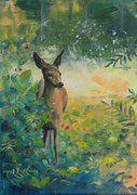 "De wildleven" 2018, acryl en inkt op canvas, 50x70cm VERKOCHT