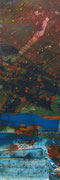 "De nocturn", acryl en inkt op papier, 8.5x25cm,  prijs 115,00e (incl. passe-partout)