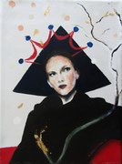 Koningin 2019, olieverf op linnen, 18x24cm, prijs 150,00e