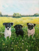 Trio 2019, acryl op linnen, 60x80cm NIET BESCHIKBAAR