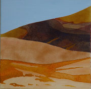 Sossusvlei - oil and Namibsand on canvas - 40 x 40 cm