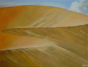 Sossusvlei 2 Namibië - acryl and Namibsand on canvas - 65 x 50 cm