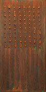 tohu,       100 x 50 cm,      2012,    acryl,material auf leinwand,         SOLD                          norbert wendel