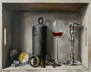 Materialkiste/ 50x40 cm/ Öl auf Holz/ November 24