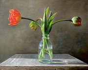 Tulpen/ 50x40 cm/ Öl auf Holz/ Mai 2025 (verkauft)