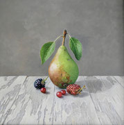 Obst/ 40x40cm/ Öl auf Holz/ Oktober 2025
