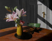 Die gelbe Vase/ 50x40cm/ Öl auf Holz/ September 24