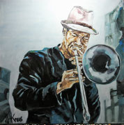 Jazz 1, Öl 100x100