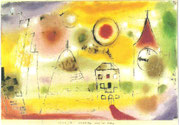 Wintertag kurz vor Mittag 1922 , 6 Öl/Papier 29,8x45,9cm Kunsthalle Bremen