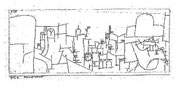 Fremde Stadt 1915,4; Feder 8,8x22cm; KleeM Bern