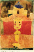 Es war ein Kind das wollte nie 1920 , 88, Feder & Aquarell 28,3x18,7cm Rosengart Luzern