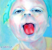 He Pokes His Tongue Out At You_60x60 cm_2011