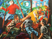 Der Weg zurück (nach Erich Maria Remarque), 120x160 cm, 2006