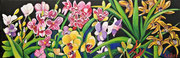 NICHT MEHR ERHÄLTLICH   "Ein Horizont voller Orchideen", Öl auf Leinwand, 40x120 cm, 2020;  F. N. 109 - (2020: 6)