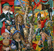 NICHT MEHR ERHÄLTLICH, Im herbstlichem Wald, 2007, 150x160 cm