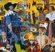 NICHT MEHR ERHÄLTLICH, (Titel verlorengegangen; eventuell "Durch die Zeiten" ), 2008, 150x160 cm