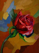 NICHT MEHR ERHÄLTLICH   "1. Rose", 40x30 cm, 2005