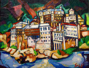 "Berg Athos, Kloster Dionysiou", 70x90 cm, 2014