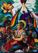 NICHT MEHR ERHÄLTLICH, Irdische und Himmlische Caritas, 150x110 cm, 2008