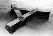 "Face - level (K-11)" H.60x200x200cm / corten steel / 1985*