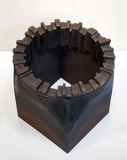 "Morph ◇→ ◯ (MO-4)" H.34x41x41cm / mild steel / 2015