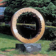 "Circle - harmony  (C-03)"                      H.300x230 (⌀230)x90cm / bronze / 1993 /  Fussa Park, Tokyo