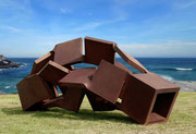 "Metamorphosis inside out (M-29)" H.170x400x170cm / corten steel / Sculpture by the sea Bondi 2016 (Sydney) exhibition 2016