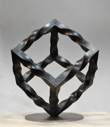 Metamorphosis - inside out (M42) H.50x40x40cm / mild steel / 2013