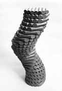 “Two spirals (K-16)” H.55x30x30cm / corten steel / 1986*