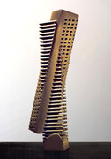 "Space - virtual ・ real  (K-08)"　　　　　　　　　H.30x7x5cm / brass / 1984